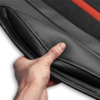 MOMO SEAT CUSHION CARBON STRIPE BLACK-RED - Image 3