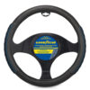 GOODYEAR STEERING WHEEL COVER BLACK/ BLUE