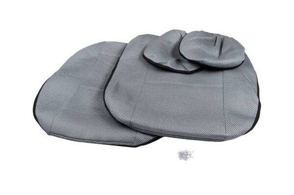 KAVER FRONT CAR SEAT COVER AERO GREY (4 PIECES) - Image 3