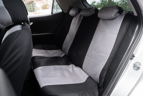 KAVER CAR SEAT COVER AERO FULL SET GREY / BLACK (12 PIECES) - Image 2