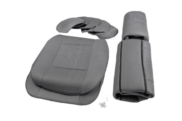 KAVER CAR SEAT COVER AERO FULL SET GREY (12 PIECES) - Image 4