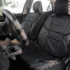 KAVER LUXURY CAR SEAT COVERS FULL SET BLACK - Image 2