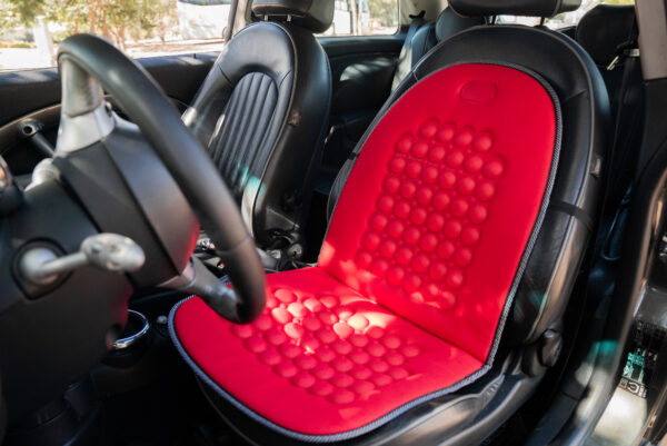 KAVER RELAX BIOMAGNETIC CAR CUSHION RED - Image 2