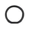 KAVER FLAT STEERING WHEEL COVER REAL LEATHER BLACK - Image 3