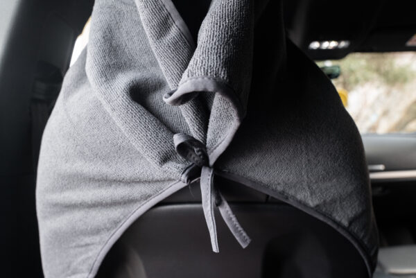 KAVER CAR SEAT TOWEL DARK GREY - Image 3