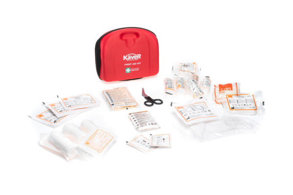 KAVER FIRST AID KIT DIN 13164 IN EVA PACK RED - Image 2