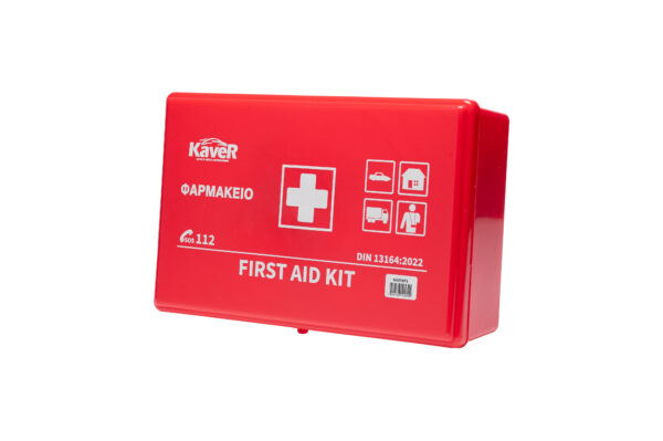 KAVER FIRTS AID KIT DIN 13164  IN PLASTIC CASE 41PCS