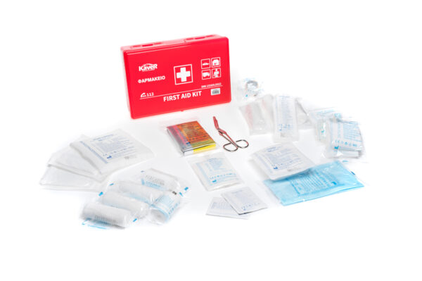 KAVER FIRTS AID KIT DIN 13164  IN PLASTIC CASE 41PCS - Image 2