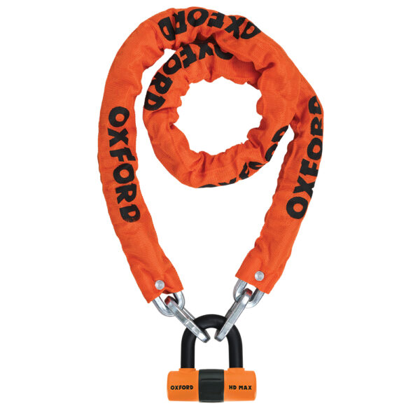 OXFORD HD CHAIN LOCK 1.5mtr ORANGE - Image 2