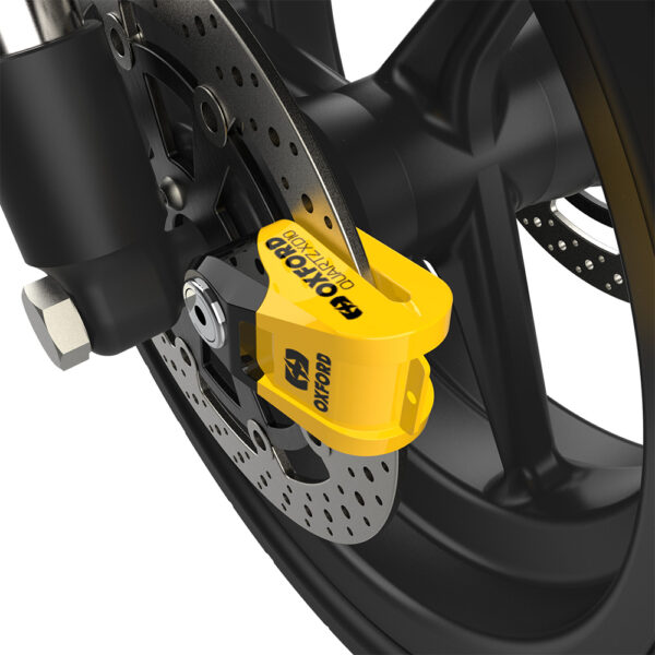 OXFORD QUARTZ XD10 DISC LOCK YELLOW/BLACK - Image 2