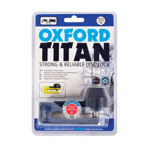 OXFORD TITAN CHROME DISC-LOCK & POUCH - Image 2