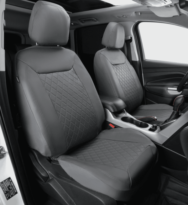 KAVER DIAMOND SEAT COVER DARK GREY (front set)