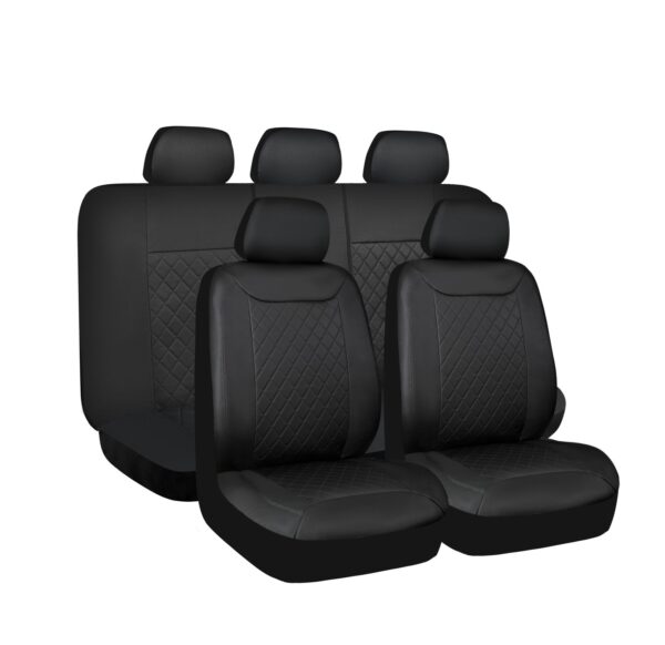 KAVER DIAMOND SEAT COVER BLACK (full set)