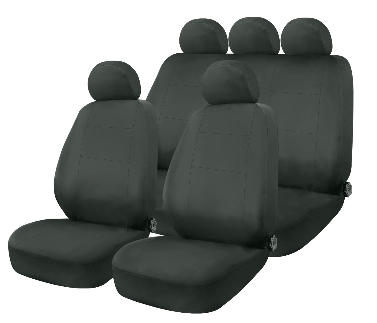 KAVER SEAT COVER DARK GREY (SET 9PCS) - Image 2